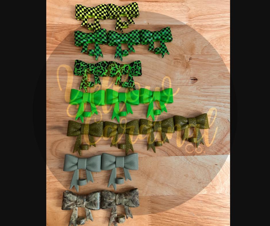 Big Bow Silicone Straw Toppers